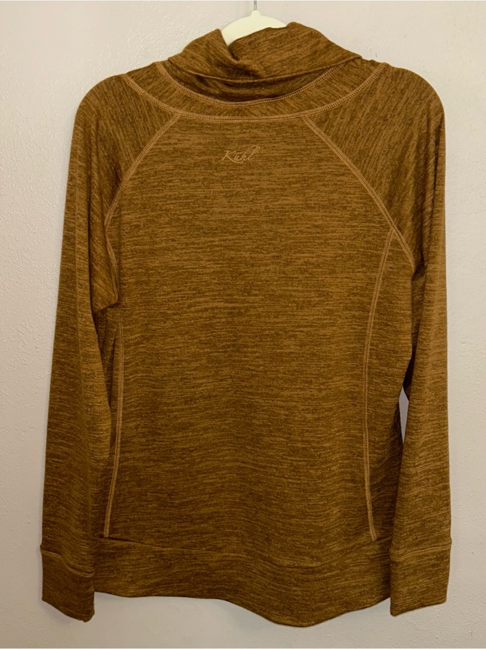 KUHL mustard brown pullover hoodie lightweight - Picture 3 of 5